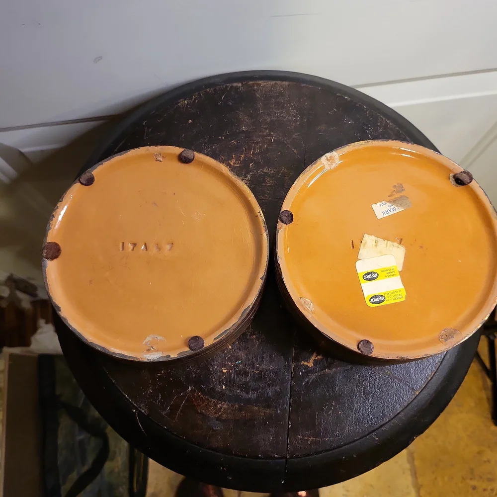 Bitossi Mid-century Modern Raymor Gold Colored Ceramic Ash Trays ltaly - Picture 7 of 14